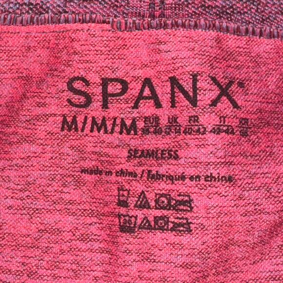 Spanx Look At Me Now Seamless Sculpt Leggings Womens Size M Spacedye Coral Punch - Picture 3 of 4